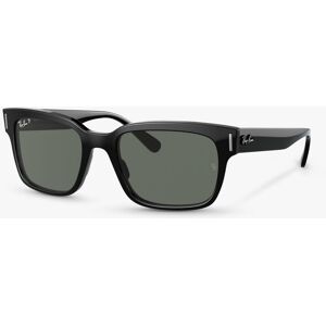 Ray-Ban RB2190 Men's Polarised Square Sunglasses, Black/Grey - Black/Grey - Male