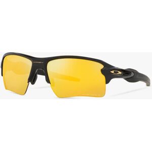 Oakley OO9188 Men's Flak 2.0 XL Prizmâ„¢ Polarised Rectangular Sunglasses - Matte Black/Yellow - Male