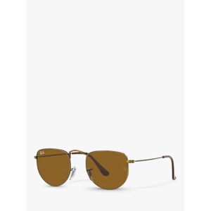 Ray-Ban RB3958 Unisex Elon Irregular Sunglasses, Gold/Brown - Gold/Brown - Female