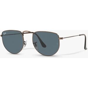 Ray-Ban RB3958 Unisex Elon Irregular Sunglasses, Antique Copper/Blue - Antique Copper/Blue - Male