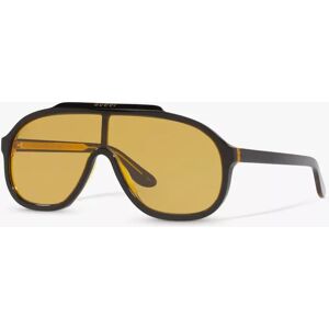 Gucci GG1038S Men's s Pilot Sunglasses, Black/Yellow - Black/Yellow - Male