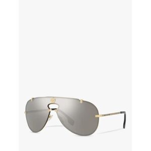 Versace VE2243 Men's Pilot Sunglasses - Gold/Silver - Male