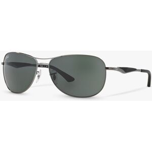 Ray-Ban RB3519 59 Men's Aviator Sunglassess, Gunmetal/Grey - Gunmetal/Grey - Male