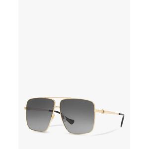 Gucci GG1087S Women's Aviator Sunglasses, Gold/Grey Gradient - Gold/Grey Gradient - Female