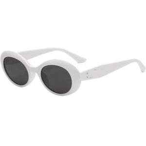 Luoqiandebb Sumglasses Sunglasses Fashion Sunglasses Women'S Round Frame Sunglasses Anti-Ultraviolet Sunglasses Sunglases(Color:White)