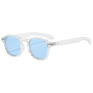 Tdeok Men Women Polarised Sunglasses Fashion Protection Classic Sunglasses With Round Frame Glasses Safety Glasses, White, One Size