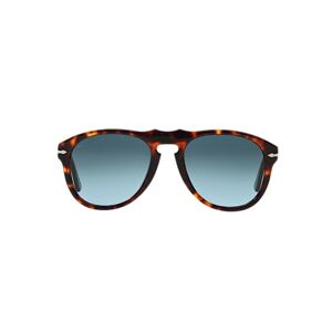 Persol Men's PO 0649 0649 Aviator Sunglasses, 24/86, Havana frame, Crystal Sky Gradient lens