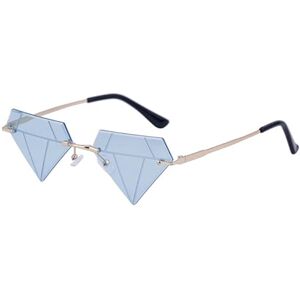 Hdkean Triangle Diamond Shaped Sunglasses Polygon Sunglasses Party Eyewear Women Rimless Sunglasses Frameless Sunglasses Polygon Sunglasses