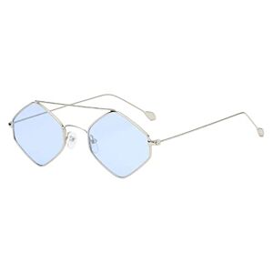 Generic Sunglasses Women'S Polarised Sunglasses Fashion Style Shades Glasses Retro Lightweight Sunglasses Party Glasses Uv400 Protection Glasses Party Sunglasses, Blue, One Size