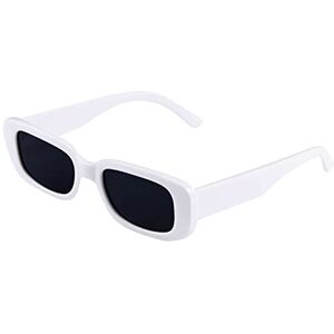 Generic Sunglasses Women's Polarised Vintage Sunglasses Fashion Style Women Shades Glasses Lightweight Sunglasses Beach Glasses Party Glasses Modern Glasses Carnival Party Sunglasses, White, One Size