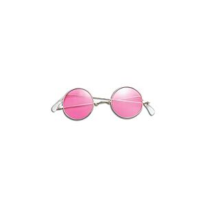 Bella Dox Lennon Sunglasses Retro Style Timeless Design, Perfect Accessory for Ozzy Osbourne Festival Hippy Hippie, Music Festivals, Book Week, Halloween (Pink)
