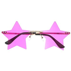 LIFKOME 1 Pair Party Sunglasses Rimless Sunglasses Party Glasses Sunglasses Props Funny Eyeglasses Star Eyeglasses Star Sunglasses Star Shaped Sunglasses Star Shaped Glasses