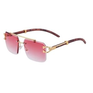 Yimaiszq Sunglasses Mens Sunglasses For Men Square Rimless Sunglasses Women Glasses-A07