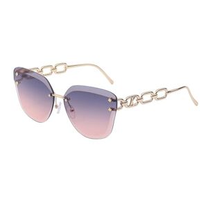 Rimless Cat Eye Sunglasses Women Sun Glasses For Female Metal Chain Sunglass Uv400 Generic147147