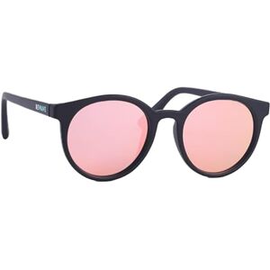 Rewave Recycled Ocean Plastic Sunglasses 100% Polarised Uv400 Protected Mens & Women Sustainable Fashion & Sports (Black Round Frame - Pink Mirror)