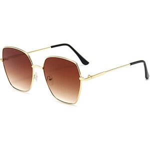 Generisch Sunglasses Women Men Outdoor Oversized Sunglasses Polarised Classic Large Women Men Sunglasses Large Vintage Retro Glasses Sports Sunglasses Driving Glasses Unisex Large Glasses With Film, Brown, One