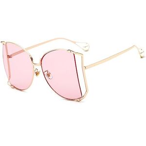 Sibeg Square Sunglasses For Women 2024 Metal Half Frame Eyewear Men Shades Trends Punk Sun Glasses Lady Uv400(Color:Pink)