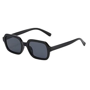 Generisch Women'S Men'S Rectangular Sunglasses 90'S Vintage Unisex Glasses Clear Lens Fashion Retro Street Polarised Sunglasses Lightweight Outdoor Retro Square Frame Sunglasses Transparent Glasses Without