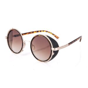 4sold&#174; Steampunk Sunglasses 50s Round Glasses Copper Cyber Goggles Rave Goth Vintage Victorian like Sunglasses Includes FREE UV400 sunglasses lens 8 models to choose (number 5 light tortoise)