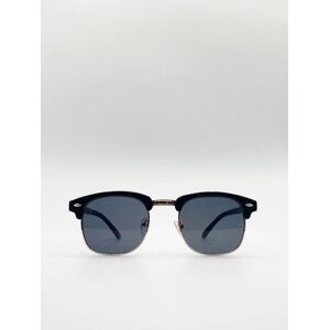 SVNX Half Frame Wayfarer Style Sunglasses