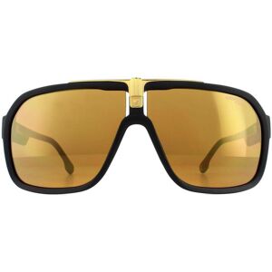 Carrera Aviator Black Gold Gold Mirror Sunglasses