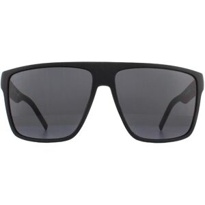 Tommy Hilfiger Square Matte Black Grey Sunglasses