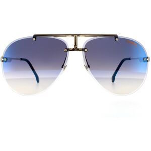 Carrera Aviator Black Gold Blue Mirror Sunglasses