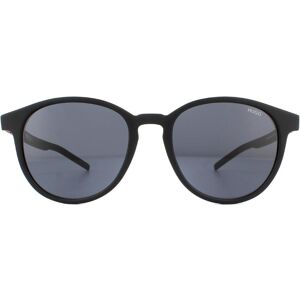 HUGO Round Matte Black Grey Sunglasses