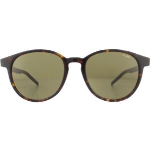 HUGO Round Havana Green Sunglasses