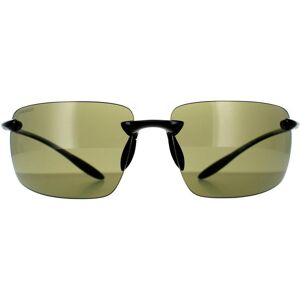 Serengeti Rimless Shiny Black PhD 2.0 555nm Green Polarised Sunglasses