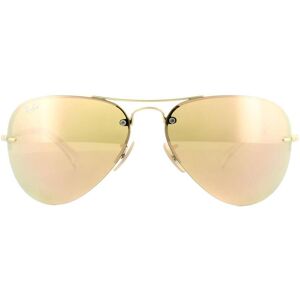 Ray-Ban Aviator Gold Copper Mirror Sunglasses