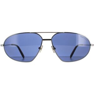 Tom Ford Aviator Shiny Gunmetal Blue Bradford FT0771