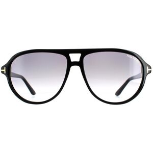 Tom Ford Aviator Shiny Black Smoke Gradient FT0932 Jeffrey