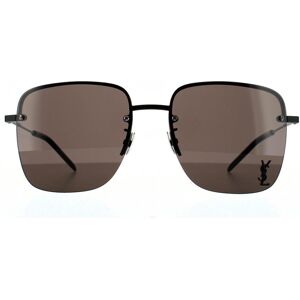 Saint Laurent Square Black Grey Sunglasses