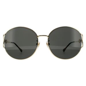 Gucci Round Gold Grey Sunglasses