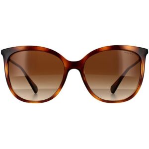 Ralph Lauren By Butterfly Womens Shiny Dark Havana Brown Gradient Sunglasses - One Size