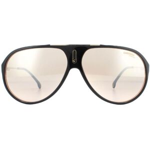 Carrera Aviator Mens Black Nude Brown Mirror Sunglasses - One Size