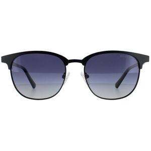 Guess Semi Rimless Mens Matte Black Smoke Polarized Gu00052 Metal - One Size