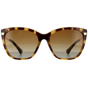 Ralph by Ralph Lauren Sunglasses RA5267 5836T5 Shiny Sponged Havana Brown Gradient Polarized