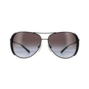 Michael Kors Aviator Womens Black Dark Grey Gradient Sunglasses - One Size