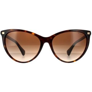 Ralph Lauren By Butterfly Womens Shiny Dark Havana Brown Gradient Sunglasses - One Size