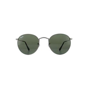 Ray-Ban Unisex Sunglasses Round Metal 3447 029 Gunmetal Green 50 - Grey - One Size