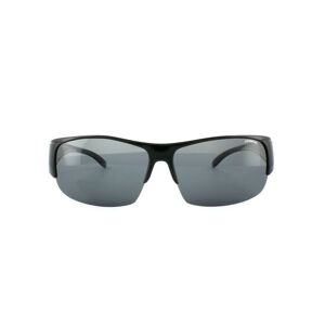 Polaroid Suncovers Semi Rimless Unisex Black Grey Polarized Sunglasses - One Size