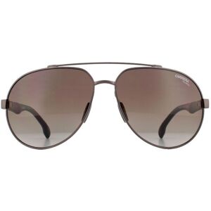 Carrera Aviator Mens Matte Brown Gradient Sunglasses Metal - One Size