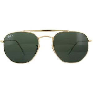 Ray-Ban Unisex Sunglasses Marshal 3648 001 Gold Green G-15 Metal - One Size