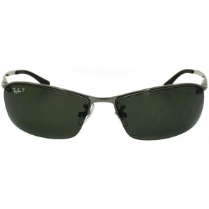 Ray-Ban Womens Sunglasses Top Bar 3183 Gunmetal Polarized Green 004/9a - Grey - One Size