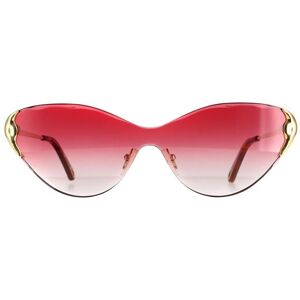 Chloé Chloe Cat Eye Womens Gold Red Gradient Curtis Ce163s Sunglasses Metal - One Size