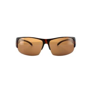 Polaroid Suncovers Semi Rimless Unisex Dark Havana Copper Polarized Sunglasses - Brown - One Size