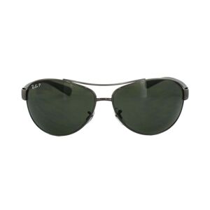 Ray-Ban Womens Sunglasses 3386 Gunmetal Polarized Green 004/9a 63mm - Grey - One Size