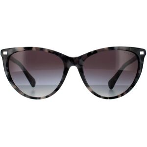 Ralph Lauren By Butterfly Womens Shiny Spotted Black Havana Grey Gradient Sunglasses - Brown - One Size